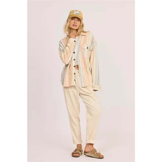 Sisstrevolution Damen Matty Shacket Sea Salt