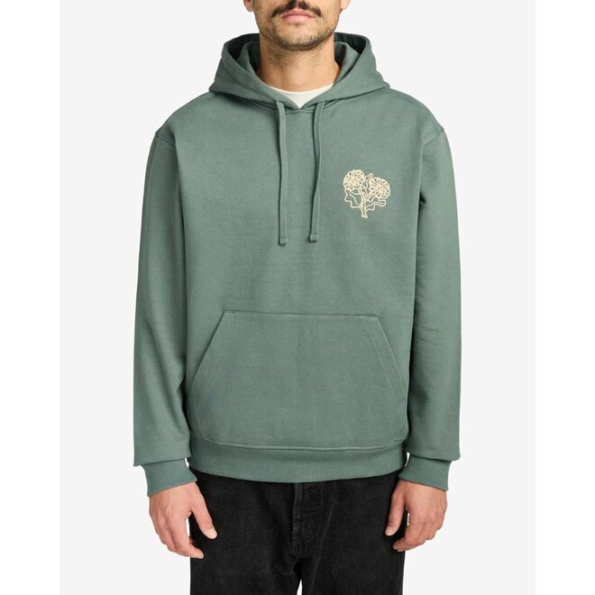 RVCA Heren Flower Balance Hoodie Balsam Green