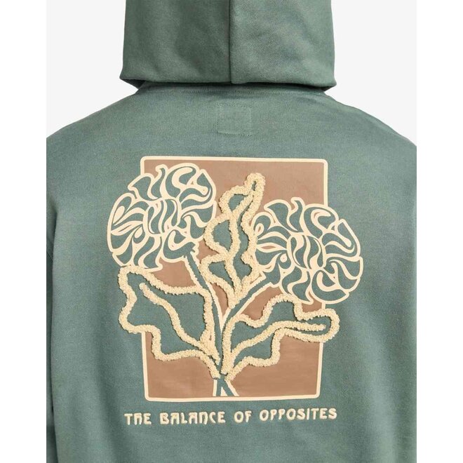 RVCA Heren Flower Balance Hoodie Balsam Green