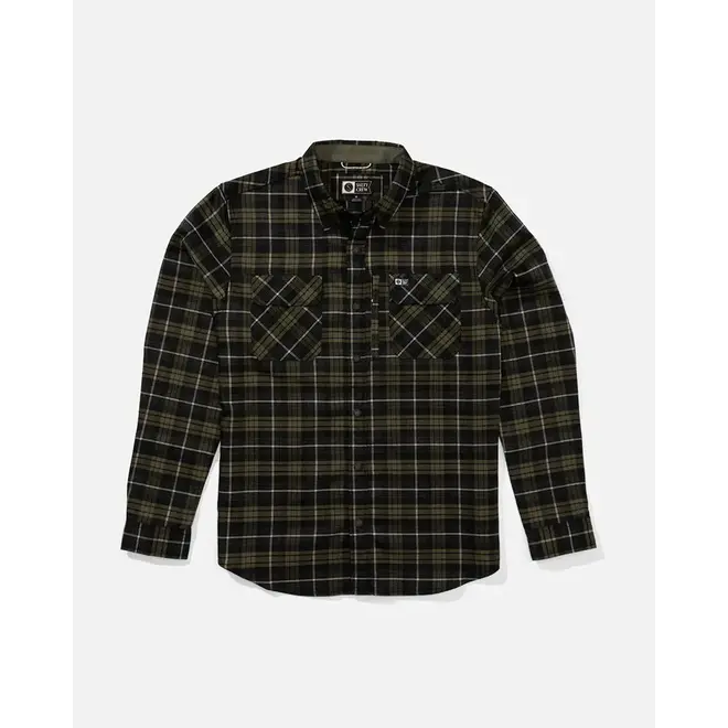 Salty Crew Herren Fathom LS Tech Shacket Phantom