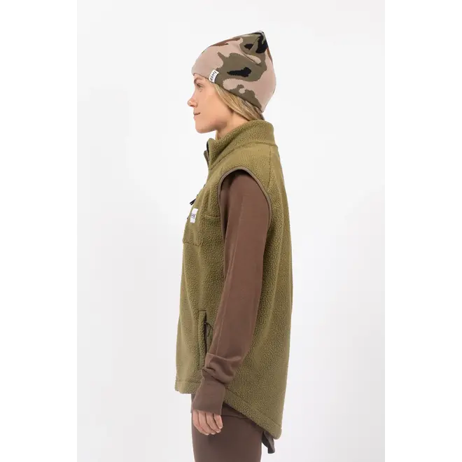 Eivy Women's Lumberjackie Sherpa Vest Olive