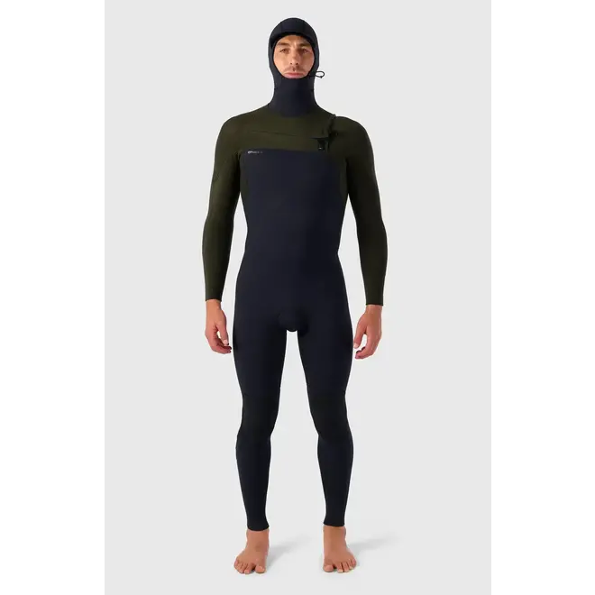 O'Neill Hyperfreak 5/4+ Herren Wetsuit Hooded Black / Ranger