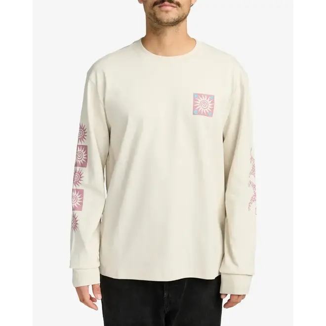 RVCA Heren Spin LS Tee Ceramic