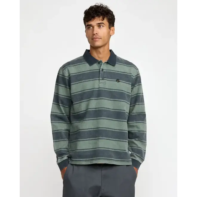 RVCA Heren KSL LS Polo Shirt Balsam Green
