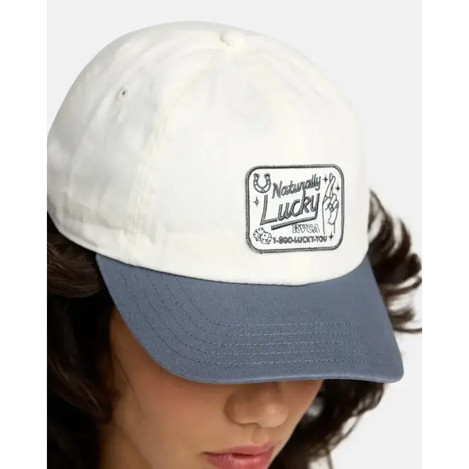 RVCA Naturally Lucky Dad Hat Stone Blue