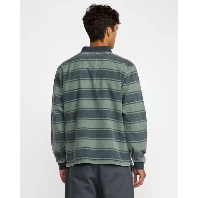 RVCA Heren KSL LS Polo Shirt Balsam Green