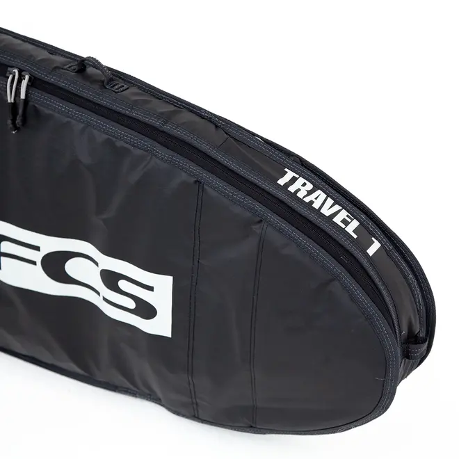 FCS 6'7 Travel 1 Funboard Boardbag Black/Grey