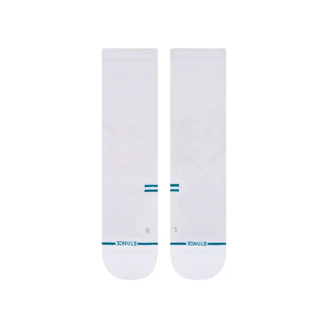 Stance Run Light Crew Socks White