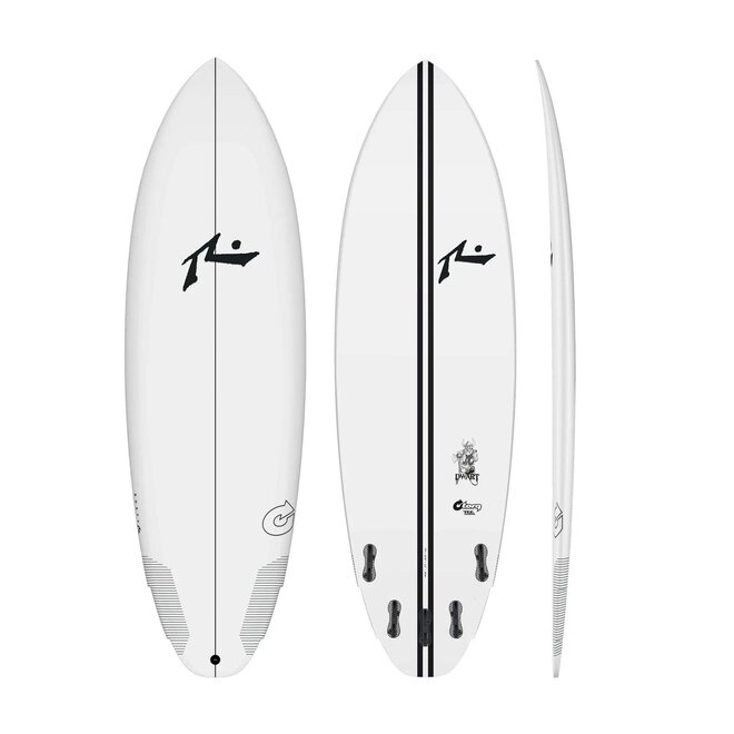 Rusty Dwart - Torq TEC - FCS II - 5 Fin 5'8 Clear