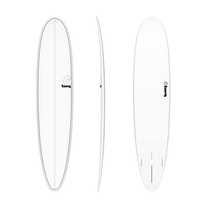 Torq Longboard TET - Futures - 2 + 1 Fin 8'0 White Pinline