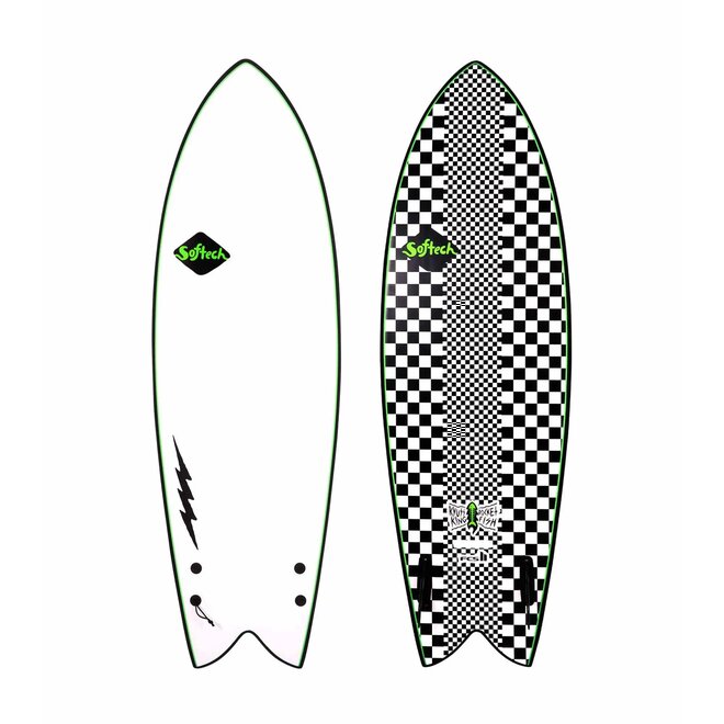 Softech Kyuss King Fish - FCS II - 2 Fin 5'8 Checkered