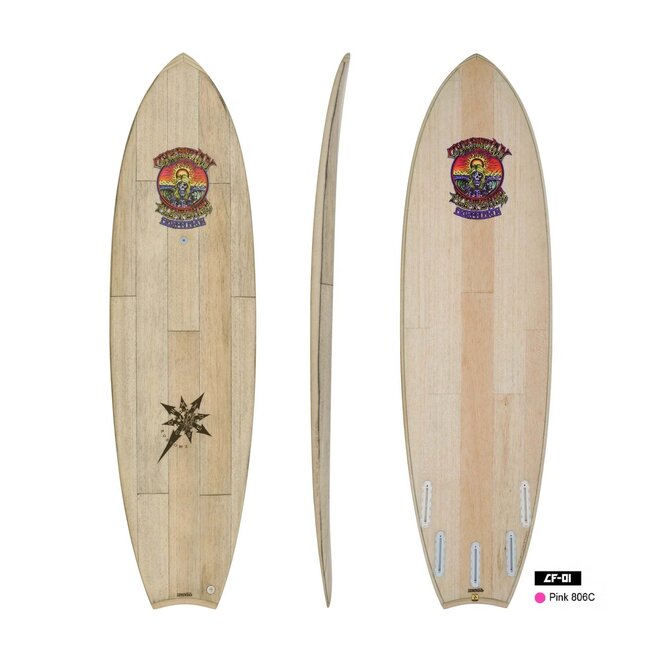 Sunova Moon Tail CF Morphlex Team - Futures - 5 Fin 6'1