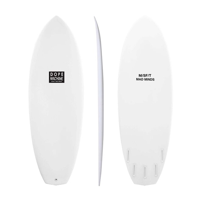 Misfit Dope Machine- Primitek - Futures - 5 Fin 5'8 Clear