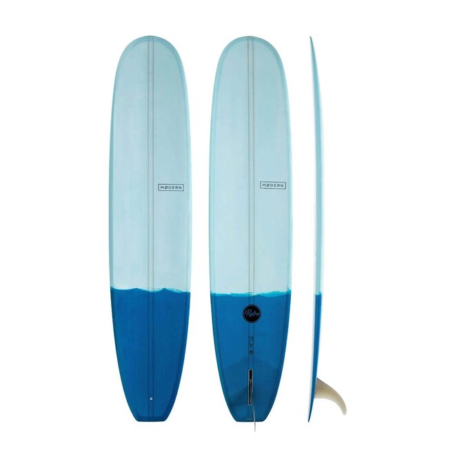 Modern Retro PU - Single Fin FACTORY SECOND 9'1 Two Tone Blue