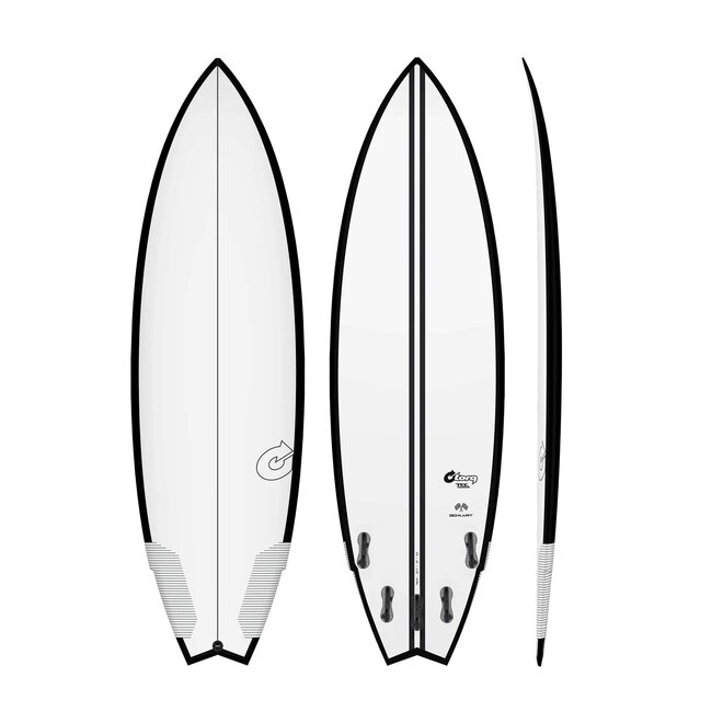 Torq Go-Kart TEC - FCS II - 5 Fin 6'6 Black Rail