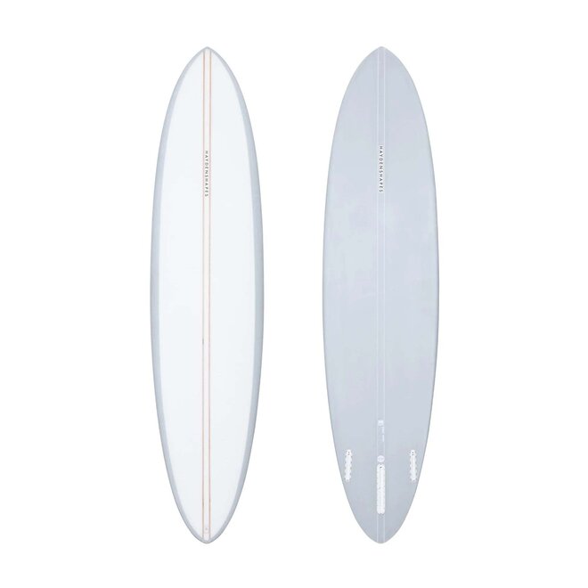 Haydenshapes Mid Length Glider PU - Futures - 2 + 1 Fin 8'1 Blue Tile