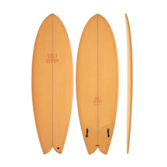 Salt Gypsy ShoreBird PU - FCS II - 2 Fin FACTORY SECOND 5'8 Pale Apricot