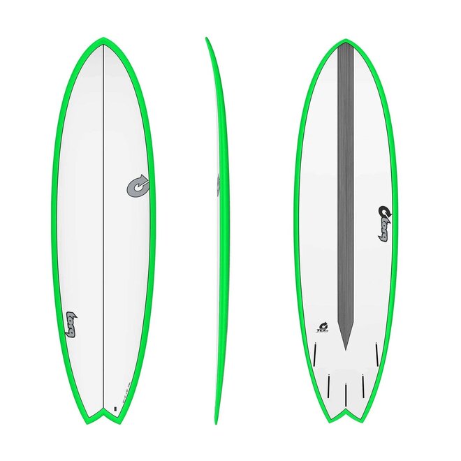 Torq Mod Fish CS - Futures - 5 Fin 5'11 Green Rail