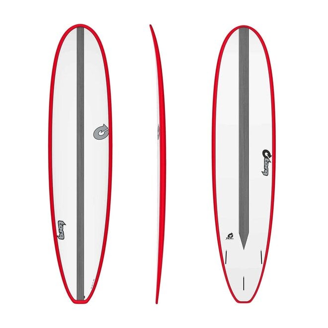Torq Longboard CS - Futures - 2 + 1 Fin 8'0 Red Rail