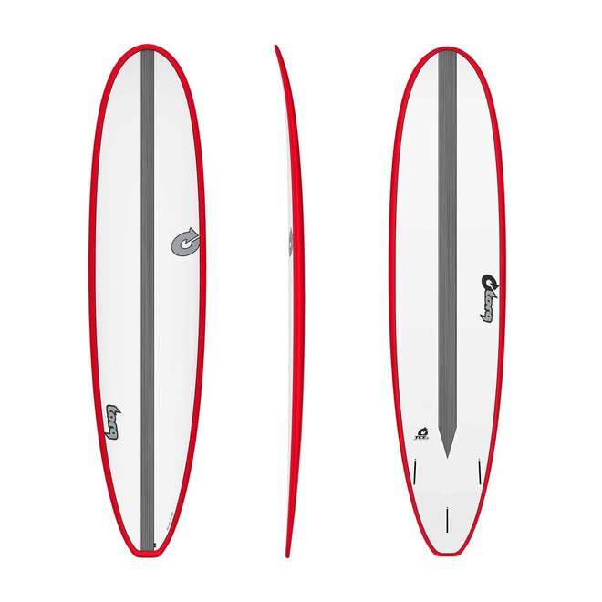 Torq Longboard CS - Futures - 2 + 1 Fin 8'0 Red Rail