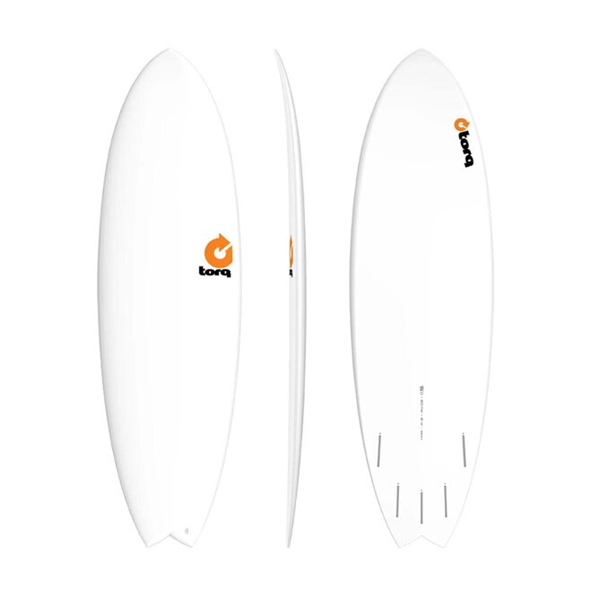 Torq Mod Fish TET - Futures - 5 Fin 5'11 White