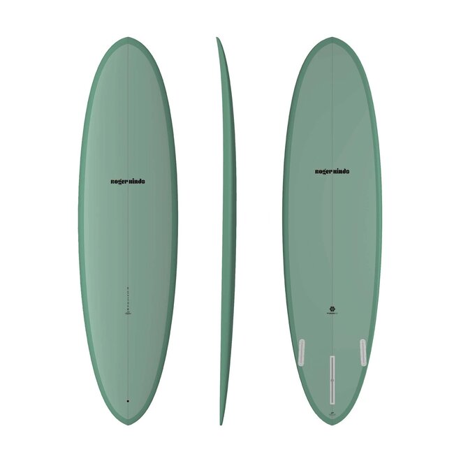 Roger Hinds Tamago - Fusion HD - Futures - 2 + 1 Fin 7'0 Green