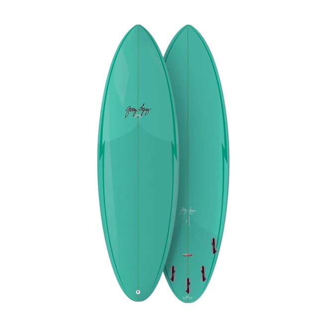 Gerry Lopez Squirty - Trueride PU - FCS II - 5 Fin 6'8 Teal