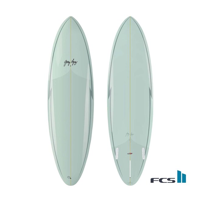 Gerry Lopez Midway - Trueride PU - FCS II - 2 + 1 7'6 Light Green