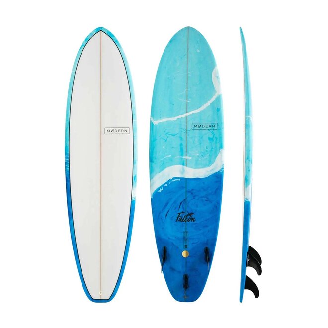 Modern Falcon PU - FCS II - 3 Fin FACTORY SECOND 7'0 Blue Swirl