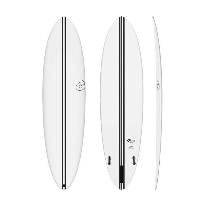 Torq Chopper TEC - FCS II - 2 + 1 Fin 7'6 Clear