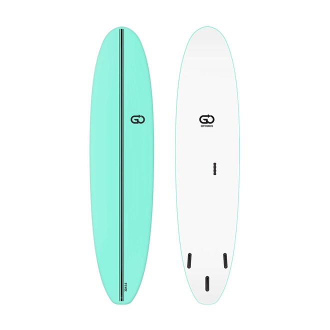 GO Softboards Surf Wide Range - Fiber Tech - 3 Fin 9'0 Green