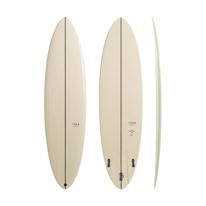 Torq Delpero Twin TEC - FCS II - 3 Fin 7'0 Stone