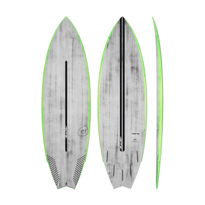 Torq Go-Kart ACT - Futures - 5 Fin 5'10 Green Rail