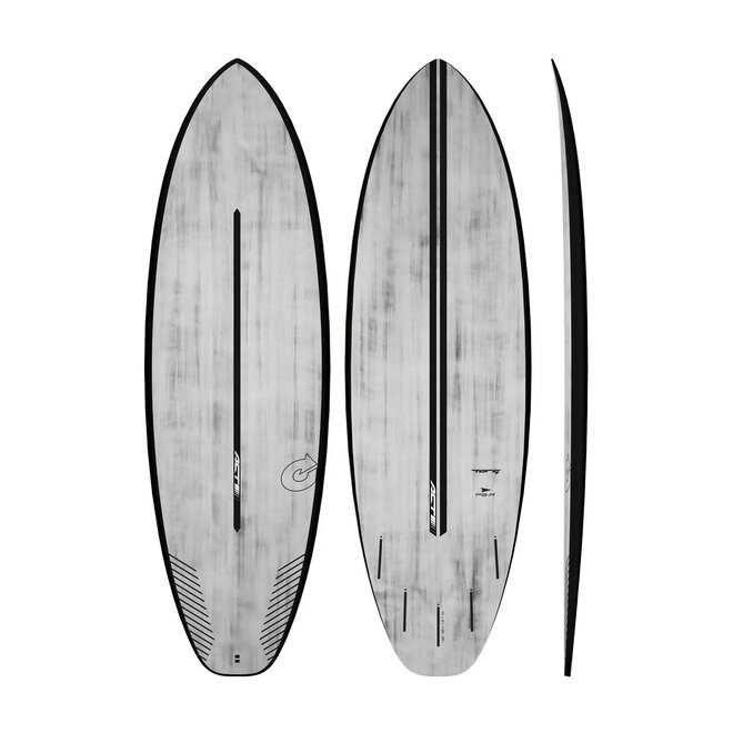Torq PG-R ACT - Futures - 5 Fin 5'10 Black Rail