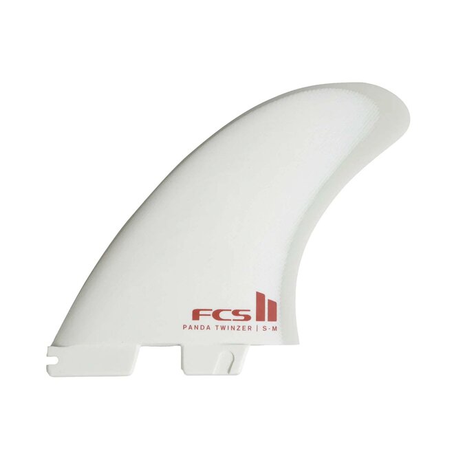 FCS II Panda Twinzer Performance Glass Twin Fin + Twinsers Fins Small to Medium Medium