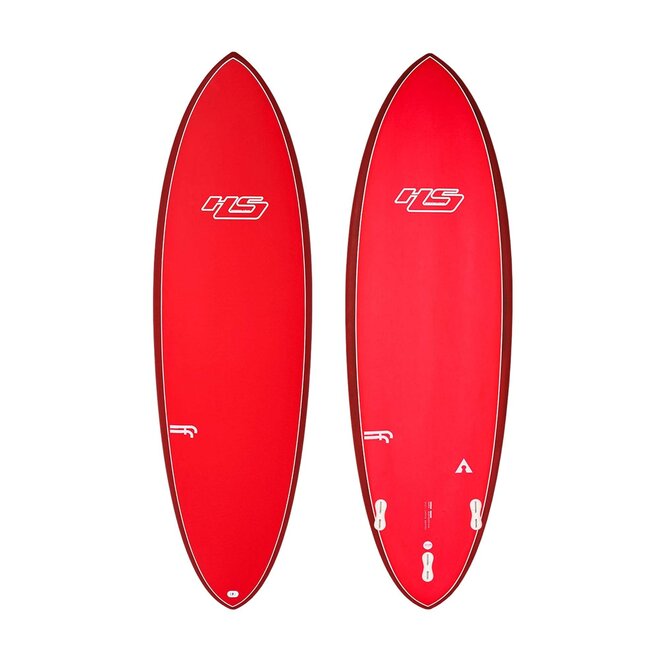 Haydenshapes Hypto Krypto FF - FCS II - 3 Fin 6'6 Signal Red