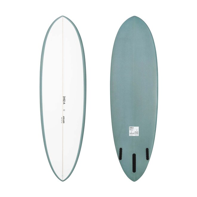 HS Atelier Cruiser PU - Futures - 2 + 1 Fin 6'4 Teal