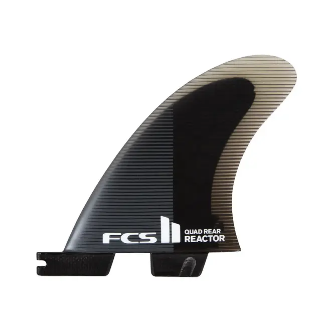 FCS II Reactor PC Quad Rear Fins Charcoal Black