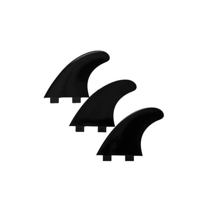 Devoted Thruster Fin Set Nylon Dual Tab Black