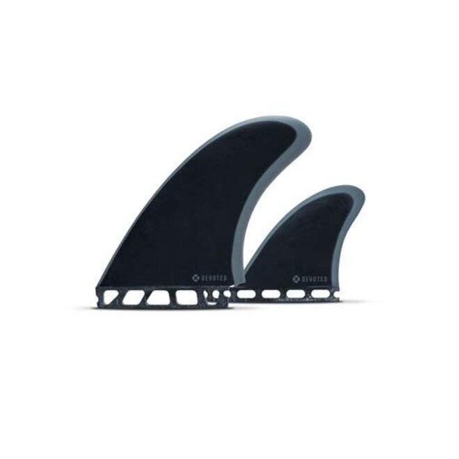 Devoted CSF Single Tab Twin+1 Fibreglass Fin Set Large