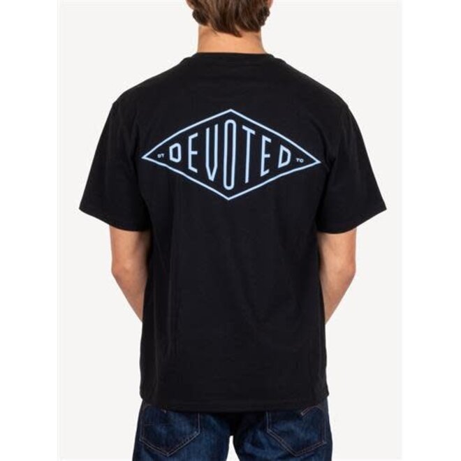 Devoted Printed Diamond Tee 200gr Black