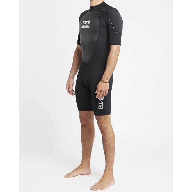 Billabong Intruder 2mm Heren Zomer Wetsuit Shorty Black
