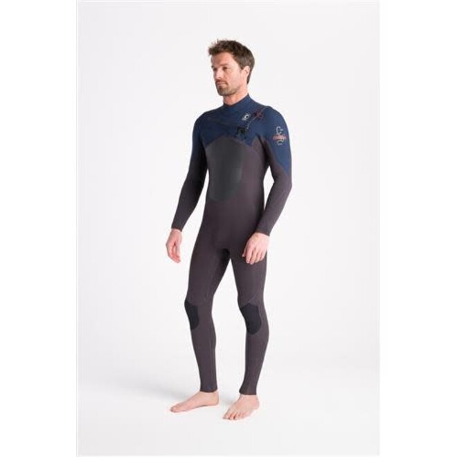 C-Skins NuWave ReWired 5:4 Mens Chest Zip Steamer-MT-MX-BSX