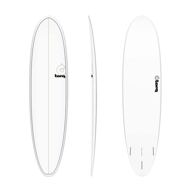 Torq V+ TET - Futures - 3 Fin 8'2 White Pinline