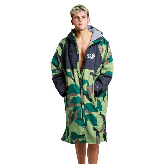White Water Surf Poncho Jas Hardshell Green Camo