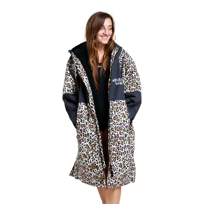 White Water Surf Poncho Jacke Hardshell Leopard print