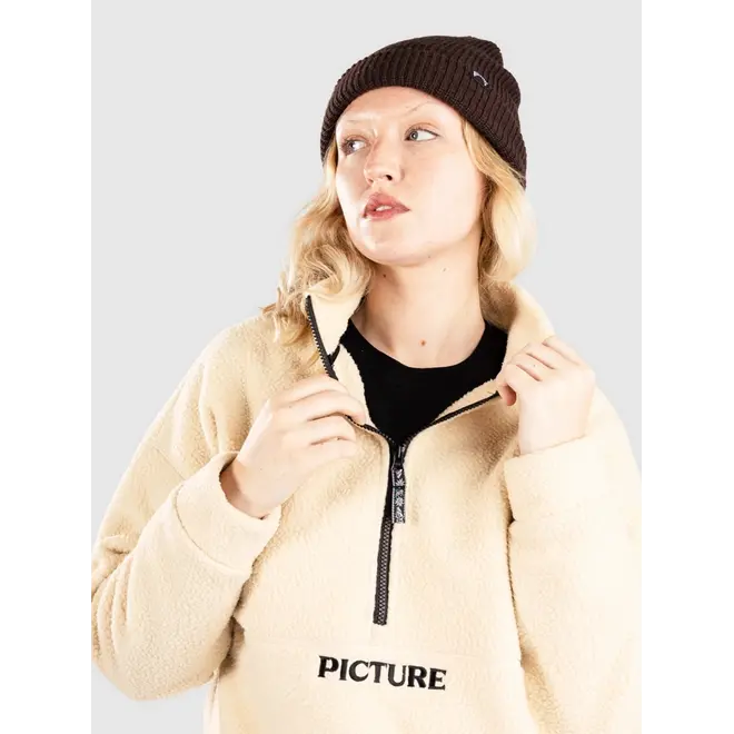 Picture Damen Cylla 1/4 Zip Fleece Wood Ash