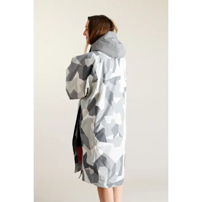 White Water Surf Poncho Jacket Hardshell Artic Camo Pink