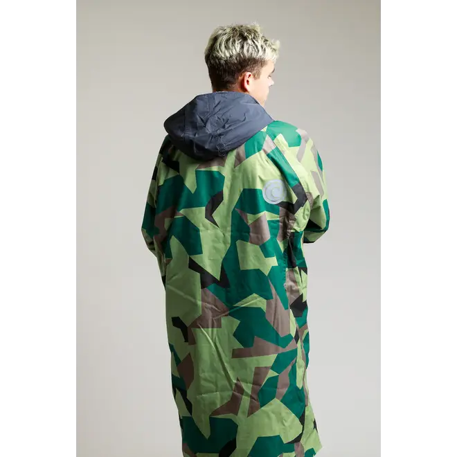 White Water Surf Poncho Jas Hardshell Green Camo