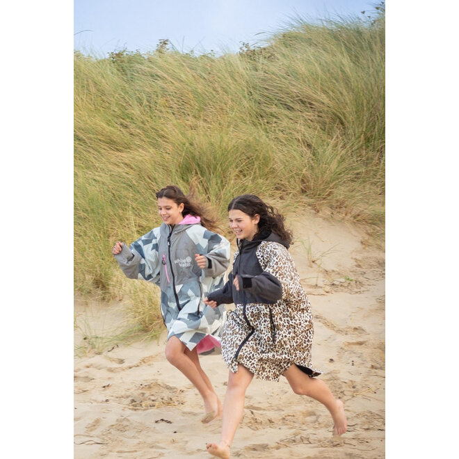 White Water Surf Poncho Jacket Hardshell Leopard print
